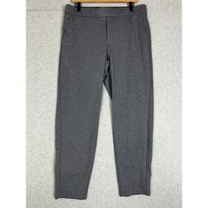 Bonobos Pant Wms L Gray Knit Tapered Trouser Elastic Waist Drawstring